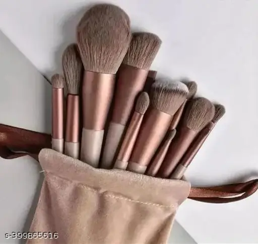 PROFESSIONAL MAKEUP BRUSHES PINK COLOUR SET OF 13PCS